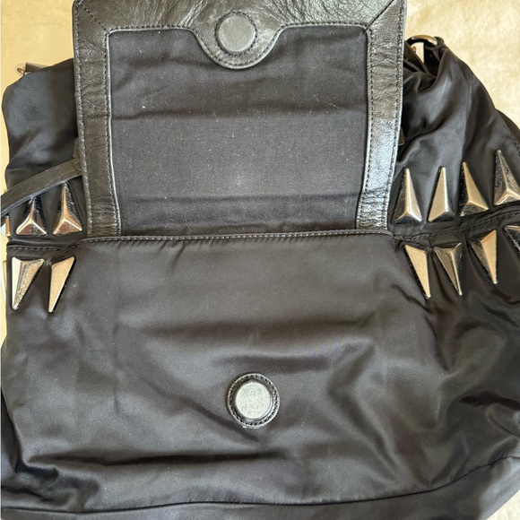 100% Authentic GIVENCHY Nylon and Leather Studded Tote. - Picture 6 of 15